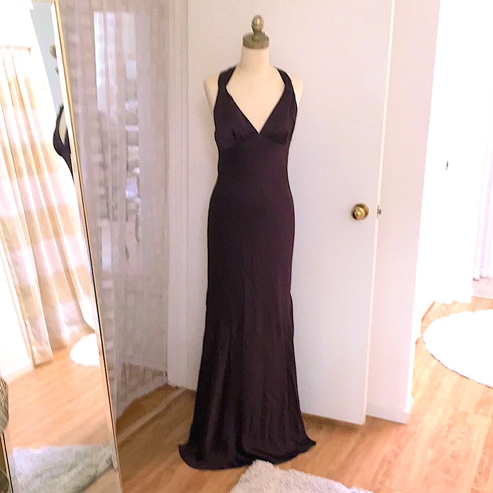 ABS Allen Sshwartz red carpet inspired gown